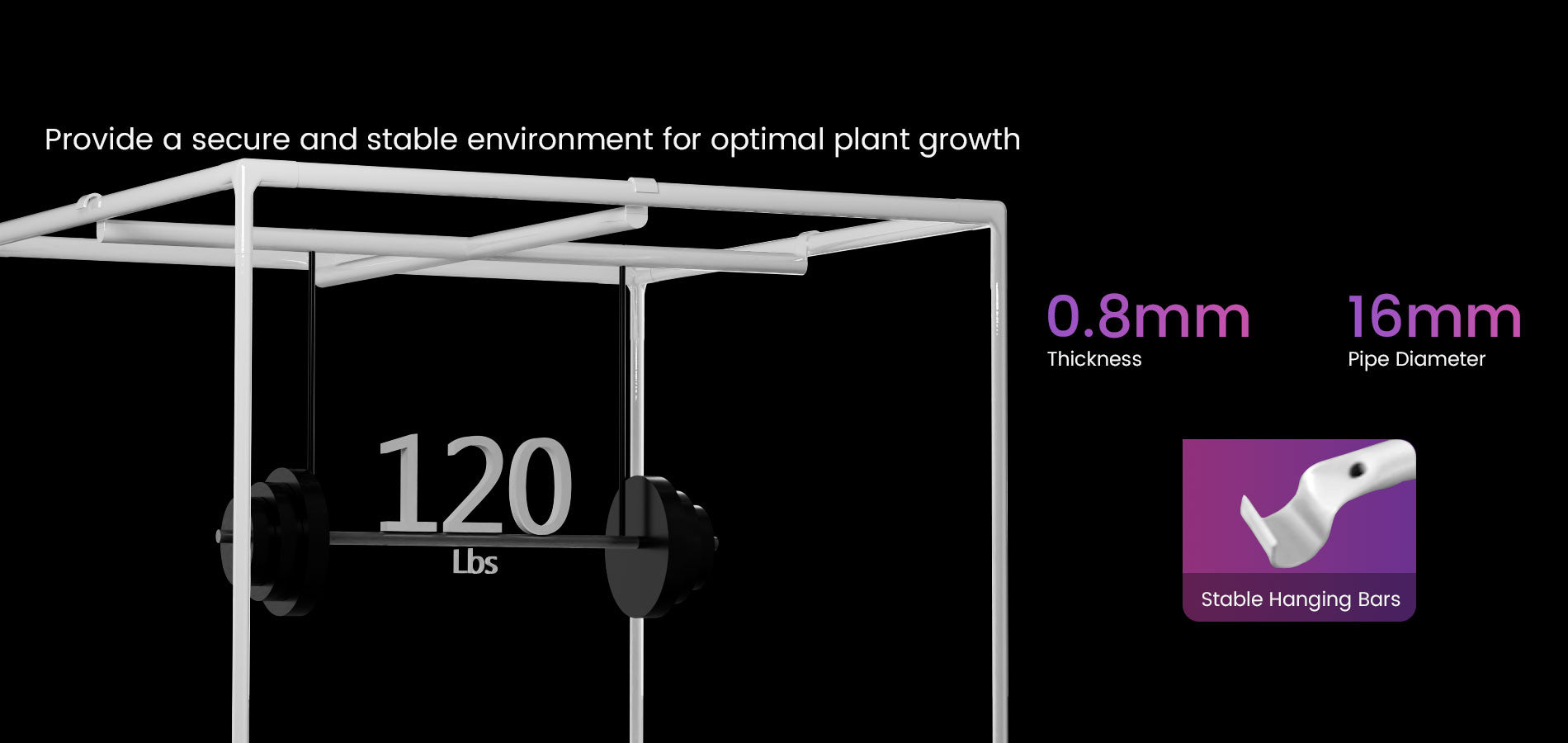 ZP-E 2x2 Grow Tent System 60*60*160cm