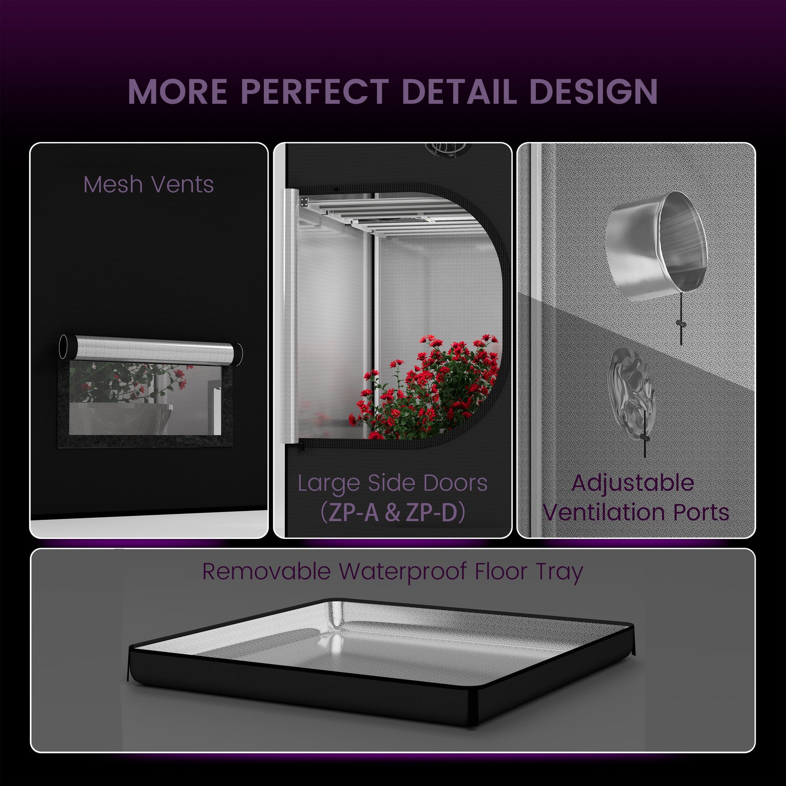 Lampe de culture à LED Medic Grow Spectrum-X et boîte de culture à LED 150x150 UV et IR