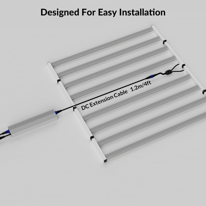 Medic Grow 1.2M/4FT DC Extension Cable for FOLD-650/ FOLD-800/FOLD-1200 Grow Light Series