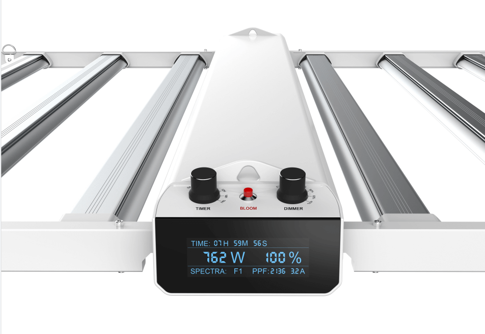 Medic Grow Smart-8 Full Spectrum Dimmable 760W LED Grow Light with Timer - High Yield Lamp for 5x5 Tent