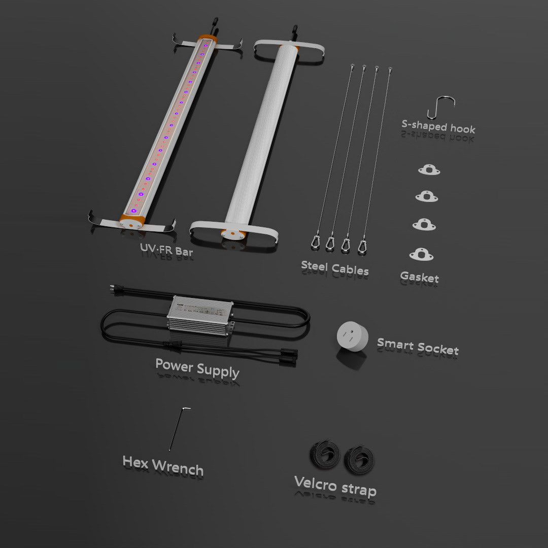 UV + FR  4 ft Supplemental LED Grow Light Bar