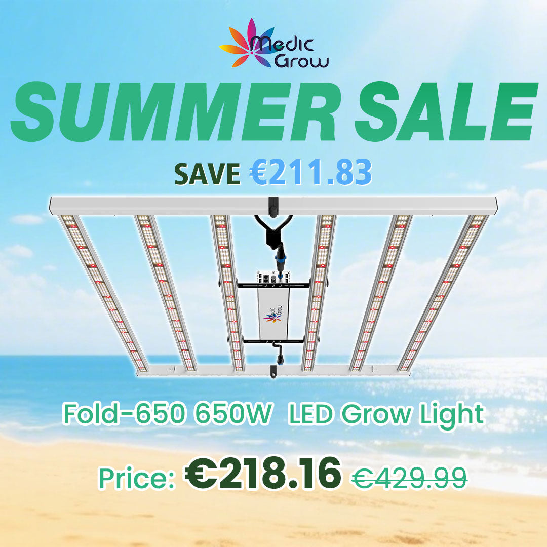 Medic Grow Fold-650 Eingebauter Dimmer 650W LED Grow Lampe V1 Spectrum