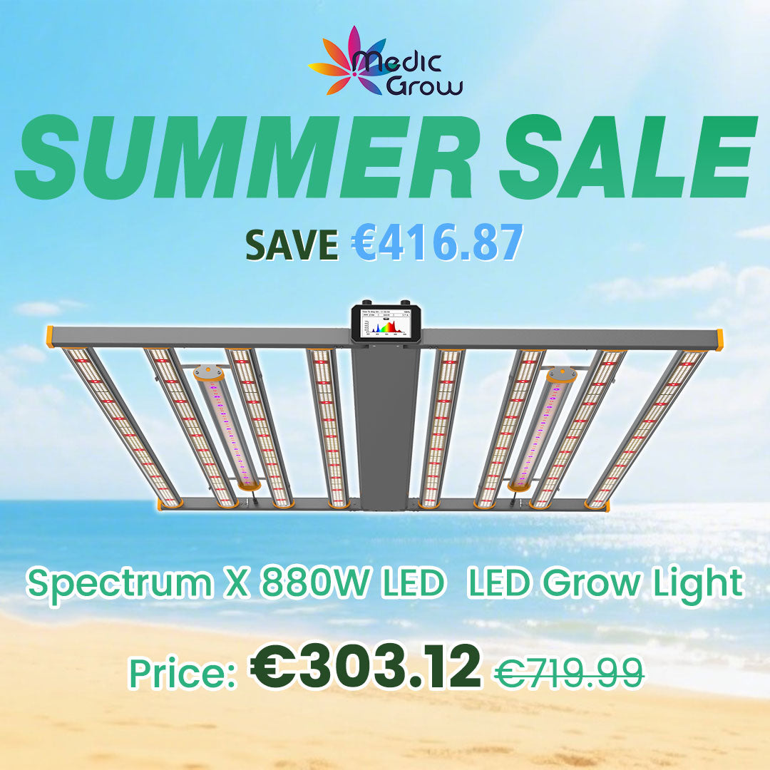 Medic Grow Spectrum X 3-Kanal-Steuerung LED Pflanzenlampe 880 Watt mit Timer UV+IR