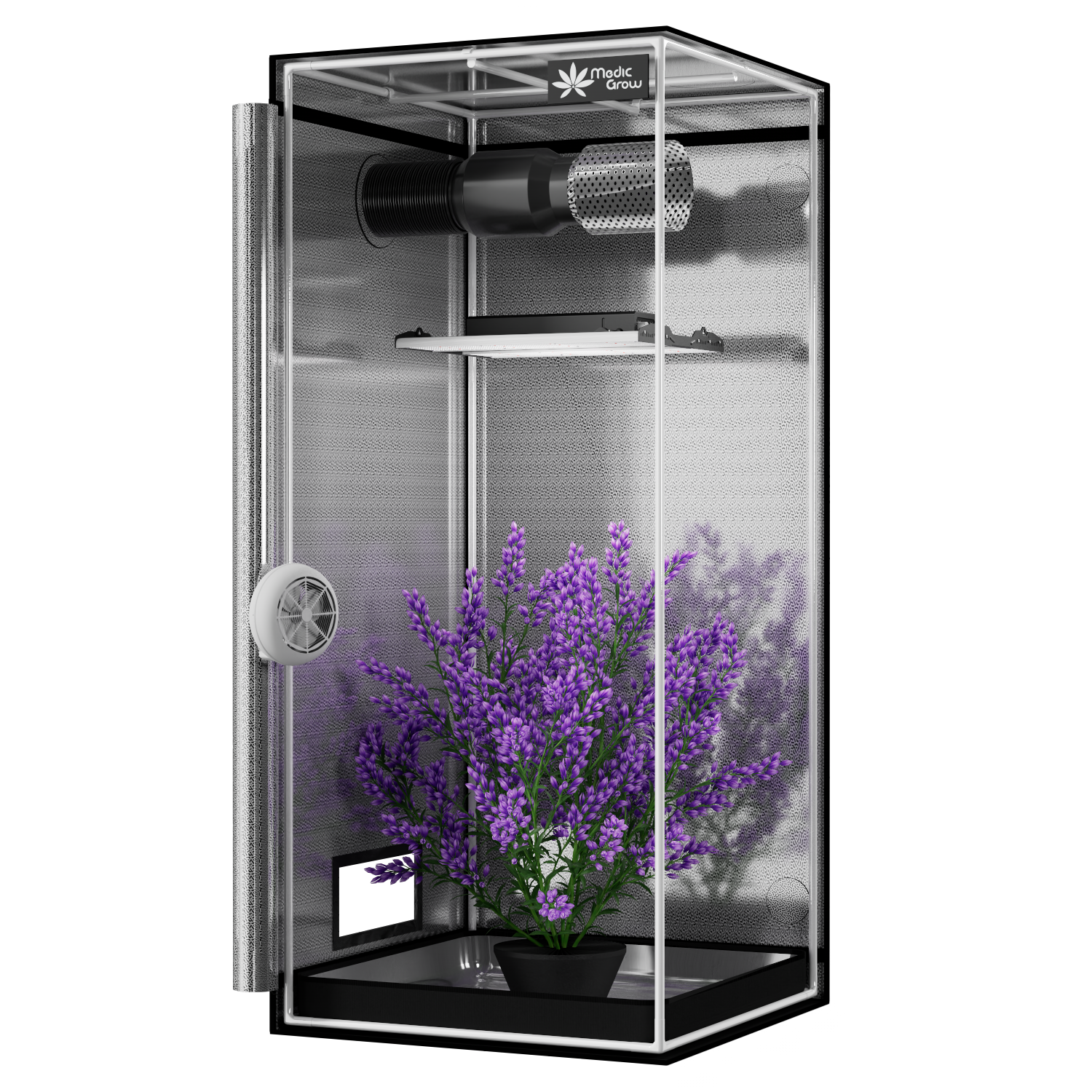Medic Grow ZP-C 4x2 Système de tente de culture 120 x 60 x 150 cm pour la culture des plantes d'intérieur